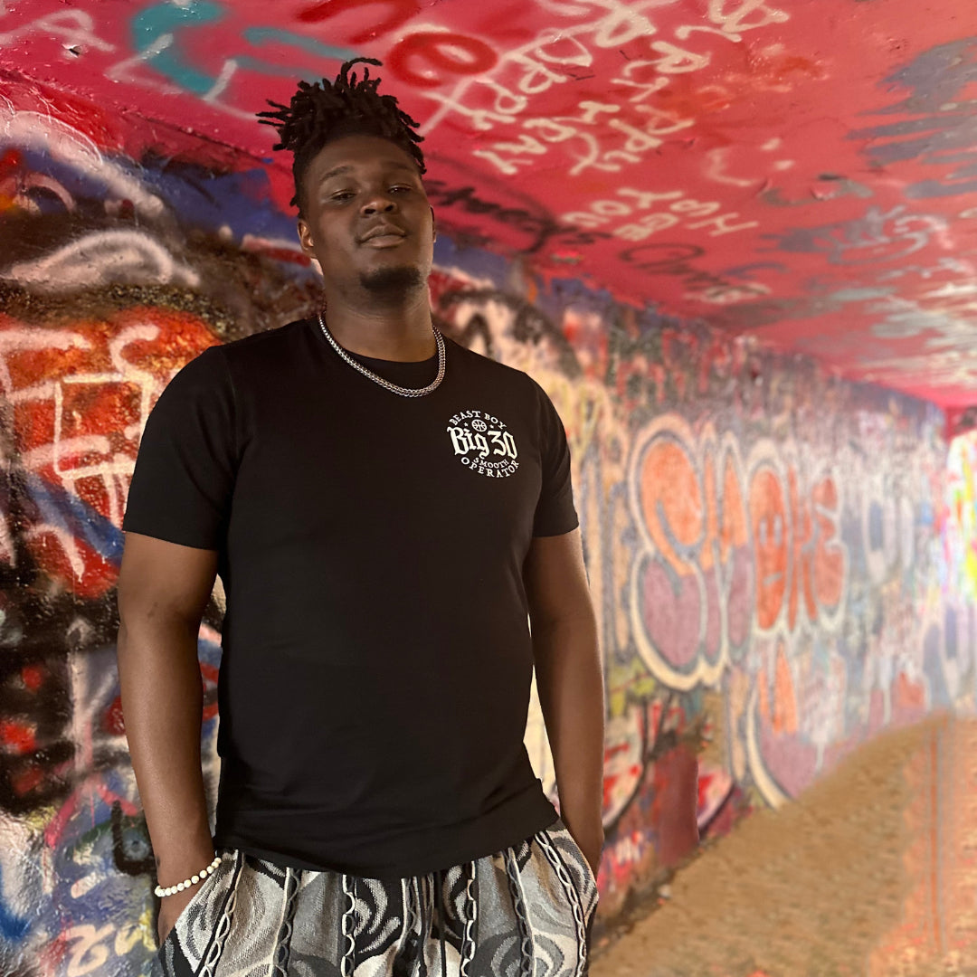 DJ Burns Jr Big 30 Logo Tee (Black)