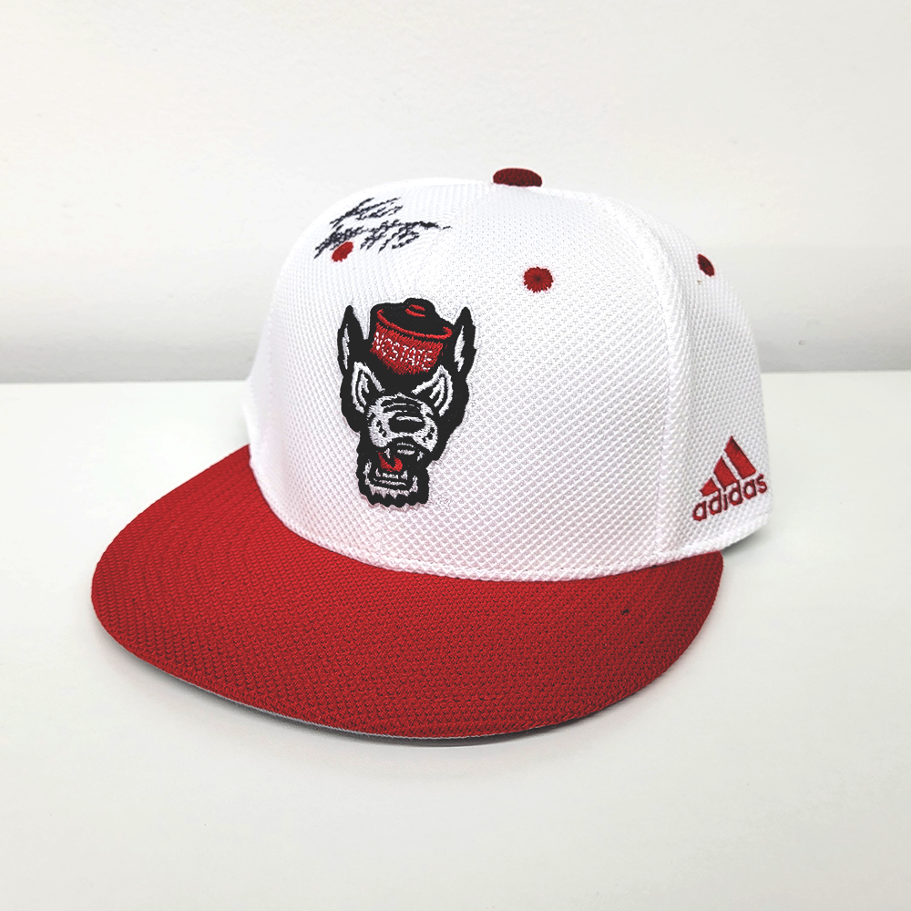 Signed Justin Joly (#15) NC State Baseball Hat (2)