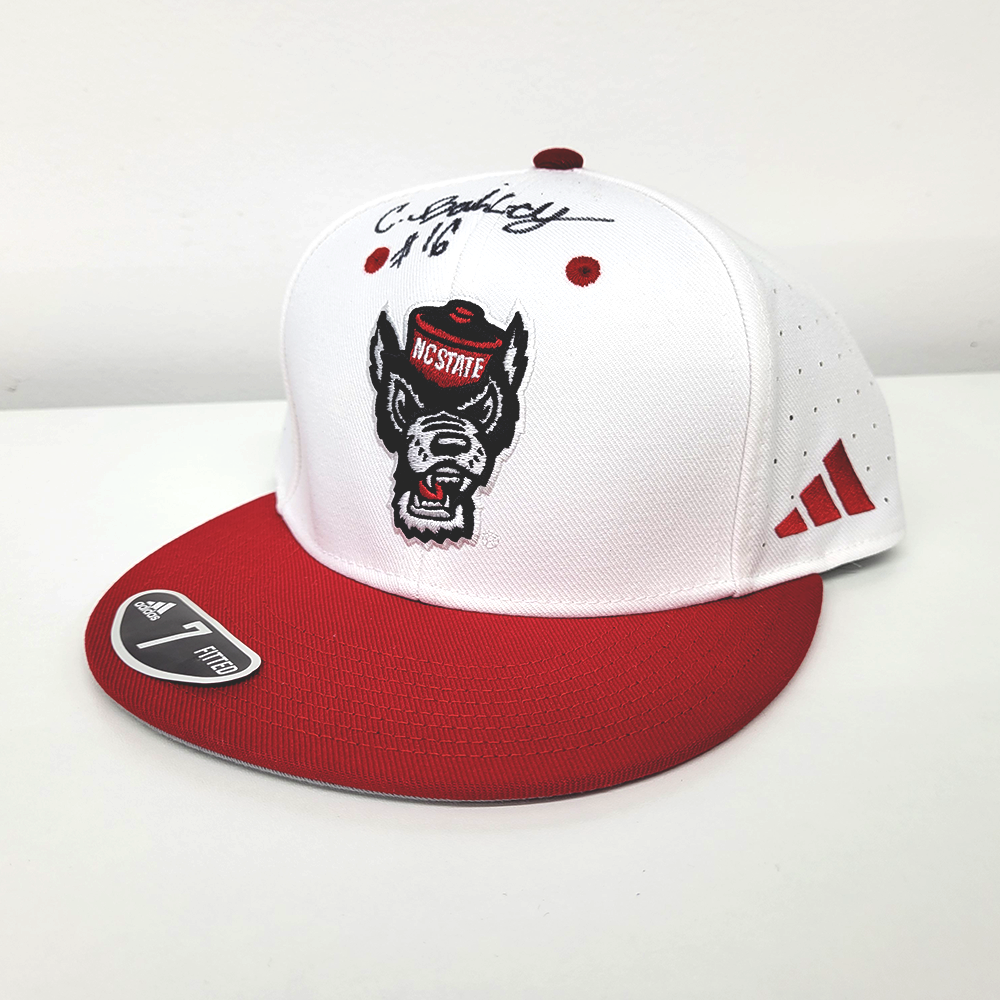 Signed CJ Bailey (#16) NC State Baseball Hat (2)