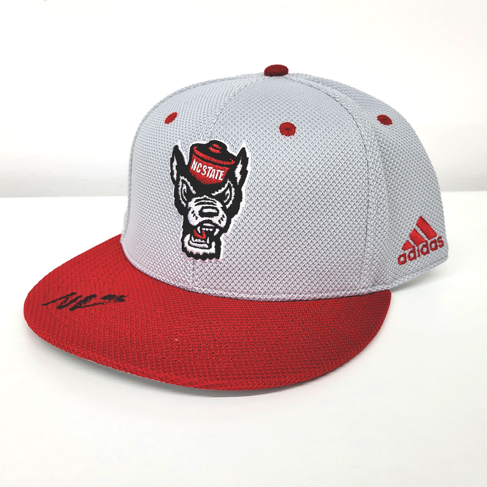 Signed Noah Rogers (#5) NC State Baseball Hat (2)