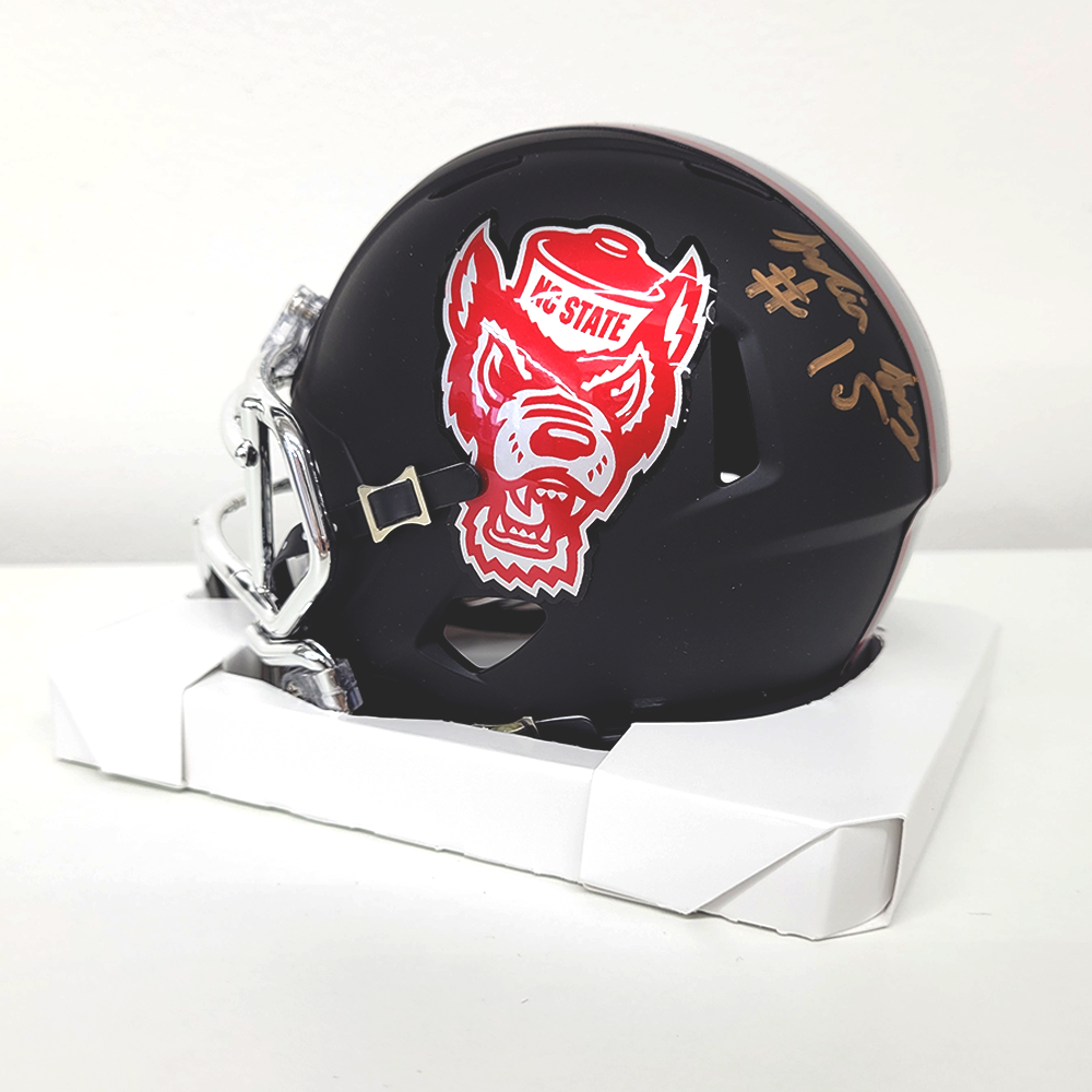 Signed Justin Joly (#15) Mini Helmet