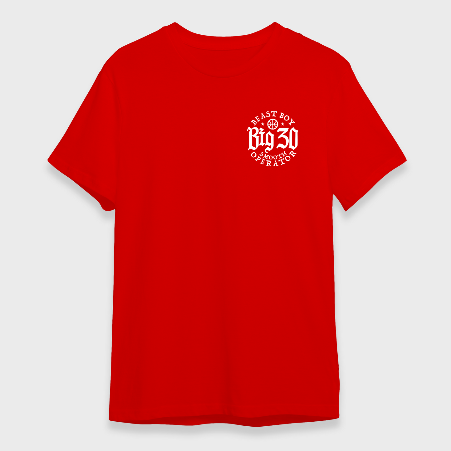 DJ Burns Jr Big 30 Logo Tee (Red)
