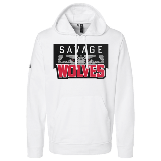 Savage Wolves adidas Hoodie (White)